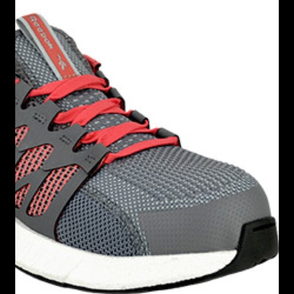Reebok Pink Steel Toe Sneakers Gray Floatride